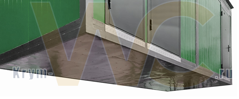 Туалетно-душевой модуль Крым-2М1П1Ж-7000х2300х2600