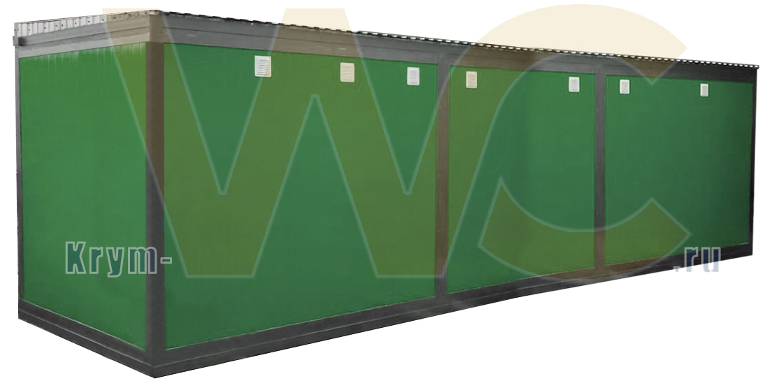 Туалетно-душевой модуль Крым-2М1П1Ж-7000х2300х2600